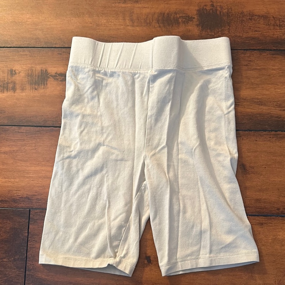 Forever 21 Cream Bike Shorts